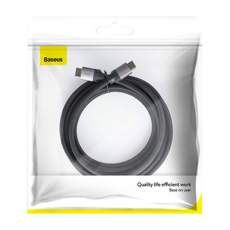 KABEL HDMI 2.0 BASEUS ENJOYMENT SERIES, 4K, 3D, 5M (CZARNO-SZARY)