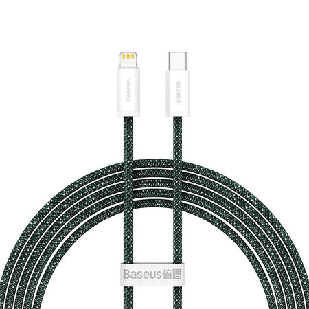 KABEL USB-C DO LIGHTNING BASEUS DYNAMIC 2 SERIES, 20W, 2M (ZIELONY)