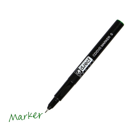 MARKER CD/DVD D.RECT ZIELONY 0.4-0.5MM