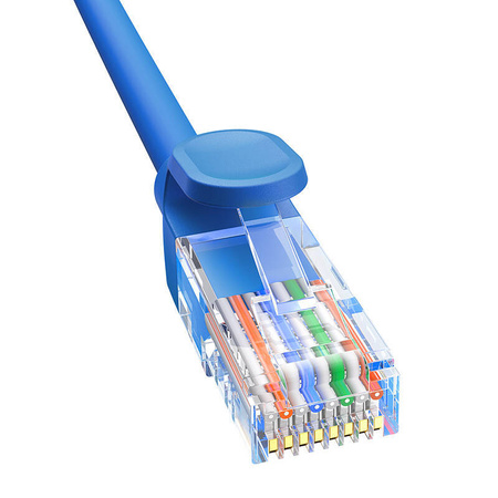 Kabel sieciowy Baseus Ethernet RJ45, Cat.6, 0,5m (niebieski)