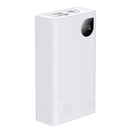 POWERBANK BASEUS ADAMAN 2, 20000MAH, 2XUSB, USB-C 30W,  (BIAŁY)