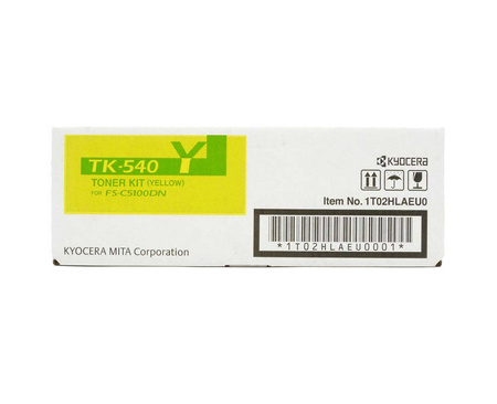 TONER ORYGINALNY KYOCERA TK540Y TK540Y=1T02HLAEU0 YELLOW 4000 STRON