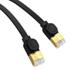 KABEL SIECIOWY BASEUS HIGH SPEED, ETHERNET RJ45, GIGABIT, CAT.7, 0,5M (CZARNY)