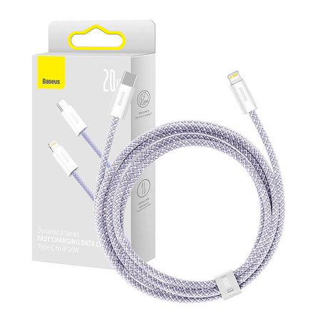 Kabel USB-C do Lightning Baseus Dynamic 2 Series 20W 2m (fioletowy)