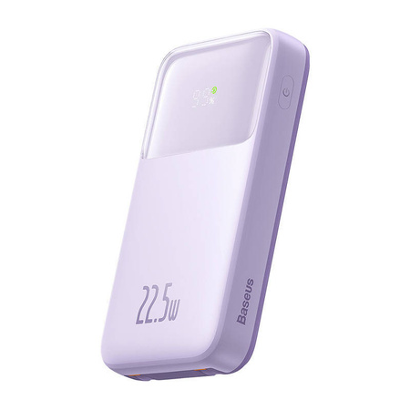 POWERBANK BASEUS COMET Z KABLEM USB DO USB-C, 10000MAH, 22.5W (FIOLETOWY)