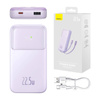 POWERBANK BASEUS COMET Z KABLEM USB DO USB-C, 10000MAH, 22.5W (FIOLETOWY)