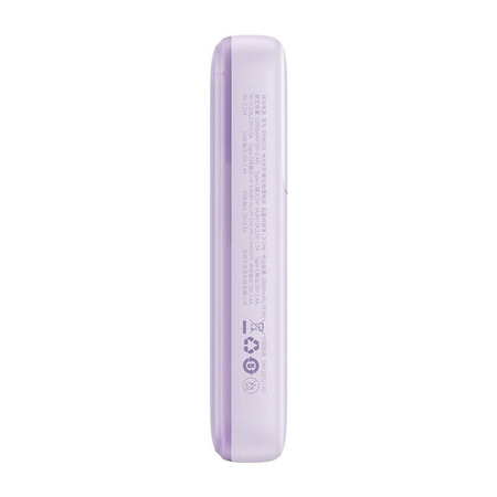 POWERBANK BASEUS COMET Z KABLEM USB DO USB-C, 10000MAH, 22.5W (FIOLETOWY)