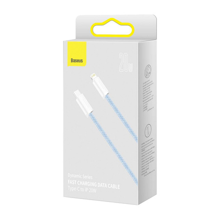 Kabel USB-C do Lightning Baseus Dynamic Series, 20W, 1m (niebieski)