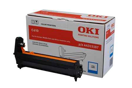 BĘBEN ORYGINALNY OKI C610-EPC 44315107 CYAN 20000 STRON