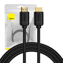 KABEL HDMI 2.0 BASEUS HIGH DEFINITION SERIES, 4K 60HZ, 1.5M (CZARNY)