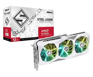 ASROCK KARTA GRAFICZNA RADEON RX 7700 XT STEEL LEGEND OC 12G GDDR6 192BIT