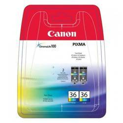 CANON ORYGINALNY INK / TUSZ CLI36 TWIN, COLOR, 2*12ML, 1511B018, CANON 2-PACK PIXMA MINI 260