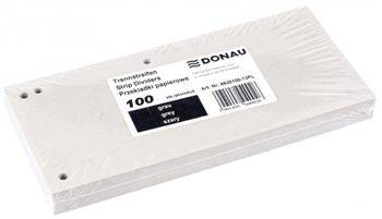 PRZEKŁADKI 1/3 A4 DONAU SZARE KARTON 190G/M² 100SZT