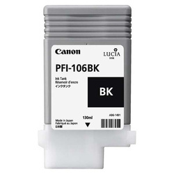 CANON ORYGINALNY INK / TUSZ PFI106BK, BLACK, 130ML, 6621B001, CANON IPF-6300