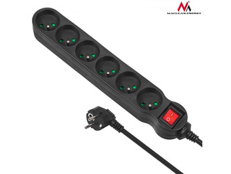 MACLEAN LISTWA ZASILAJĄCA 6G 3M MCE187 2300W CZARNA