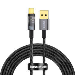 KABEL USB DO USB-C BASEUS EXPLORER, 100W, 2M (CZARNY)