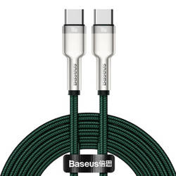 Kabel USB-C do USB-C Baseus Cafule, 100W, 2m (zielony)