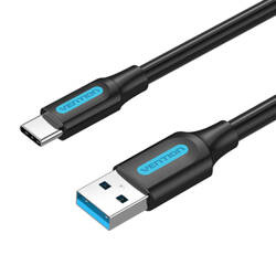 KABEL USB 3.0 A DO USB-C VENTION COZBF 3A 1M CZARNY PVC