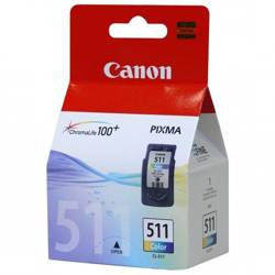 CANON ORYGINALNY INK / TUSZ CL511, COLOR, BLISTR Z OCHRONĄ, 245S, 9ML, 2972B010, 2972B004, CANON MP240, MP260