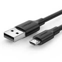 KABEL USB DO MICRO USB UGREEN  US289 QC 3.0 2.4A 0.25M (CZARNY)