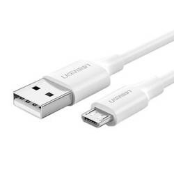 KABEL USB DO MICRO USB UGREEN	US289 QC 3.0 2.4A 0.25M (BIAŁY)