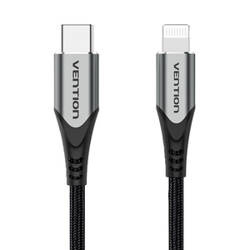 Kabel USB-C 2.0 do Lightning Vention TACHH 2m MFi Szary