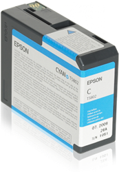 TUSZ ORYGINALNY EPSON T5802 C13T580200 CYAN  80 ML