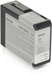 TUSZ ORYGINALNY EPSON T5807 C13T580700 LIGHT CZARNY 80 ML