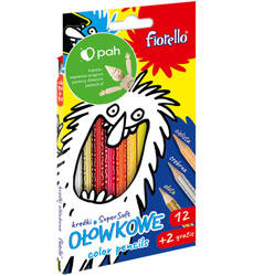 KREDKI OŁÓWKOWE FIORELLO 170-2625 12+2KOL