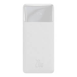 Powerbank Baseus Bipow 10000mAh, 2xUSB, USB-C, 20W (biały)