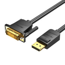 KABEL DISPLAYPORT DO DVI (24+1) VENTION HAFBG 1,5M 1080P 60HZ (CZARNY)