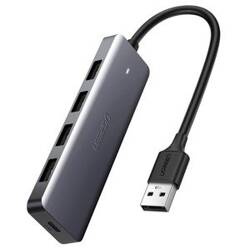 ADAPTER 4W1 UGREEN HUB USB DO 4X USB 3.0 + USB-C 	CM219(SZARY)