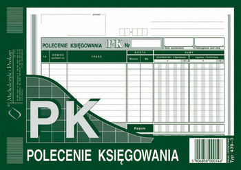 DRUK AKCYDENSOWY PK POLECENIE PRZELEWU A5 MICHALCZYK I PROKOP 80 KART. 