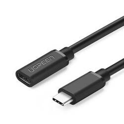 PRZEDŁUŻAJĄCY KABEL USB-C 3.1 UGREEN ED008, 4K, 60W, 0,5M (CZARNY)