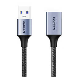 UGREEN  US115 Przedłużacz USB 3.0, męski USB do żeński USB, 2m (czarny)