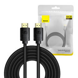 KABEL HDMI DO HDMI BASEUS HIGH DEFINITION 5M, 8K (CZARNY)