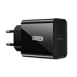 ŁADOWARKA SIECIOWA EU UGREEN  CD137 USB-C, 20W, PD3.0 (CZARNA)