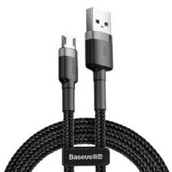 Kabel USB do Micro USB Baseus Cafule 2.4A 0.5m (szaro-czarny)