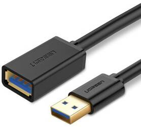 Kabel USB 3.0 przedłużający UGREEN  US129 0.5m (czarny)