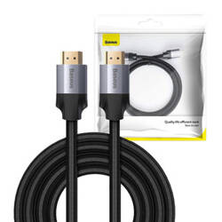 KABEL HDMI 2.0 BASEUS ENJOYMENT SERIES, 4K, 3D, 2M (CZARNO-SZARY)