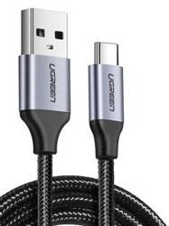 KABEL USB DO USB-C QC3.0 UGREEN US288 0,25M Z ALUMINIOWĄ WTYCZKĄ (CZARNY)