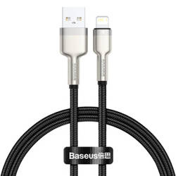 Kabel USB do Lightning Baseus Cafule, 2.4A, 0,25m (czarny)