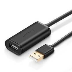 Kabel przedłużający USB 2.0 UGREEN US121, aktywny, 5m (czarny)