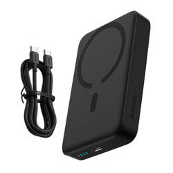 POWERBANK MINI BASEUS 10000MAH, USB-C 30W (CZARNY)