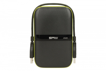 SILICON POWER ARMOR A60 1TB USB 3.0 BLACK-GREEN/PANCERNY WSTRZĄSO/PYŁO I WODOODPORNY