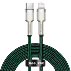 Kabel USB-C do Lightning Baseus 2m (zielony)