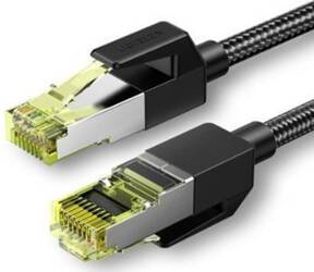 UGREEN NW150 Kabel sieciowy w oplocie, Ethernet RJ45, Cat.7, F/FTP, 5m (czarny)