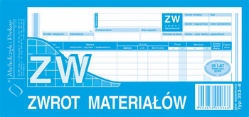 DRUK AKCYDENSOWY ZW ZWROT MATERIAŁÓW NA ZEWNĄTRZ 1/3 A4 MICHALCZYK I PROKOP WIELOKOPIA 80 KART.