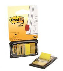 ZAKŁADKI INDEKSUJĄCE FOLIOWE 25,4X43,2MM 3M POST-IT® 680-5 ŻÓŁTE 50SZT