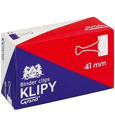 KLIPY 41MM GRAND 110-1095 CZARNE 12SZT